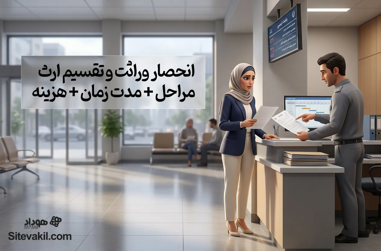 انحصار وراثت و تقسیم ارث : مراحل + مدت زمان + هزینه