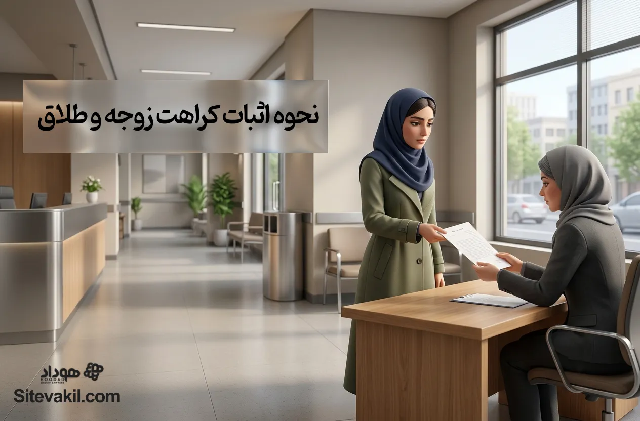نحوه اثبات کراهت زوجه و طلاق